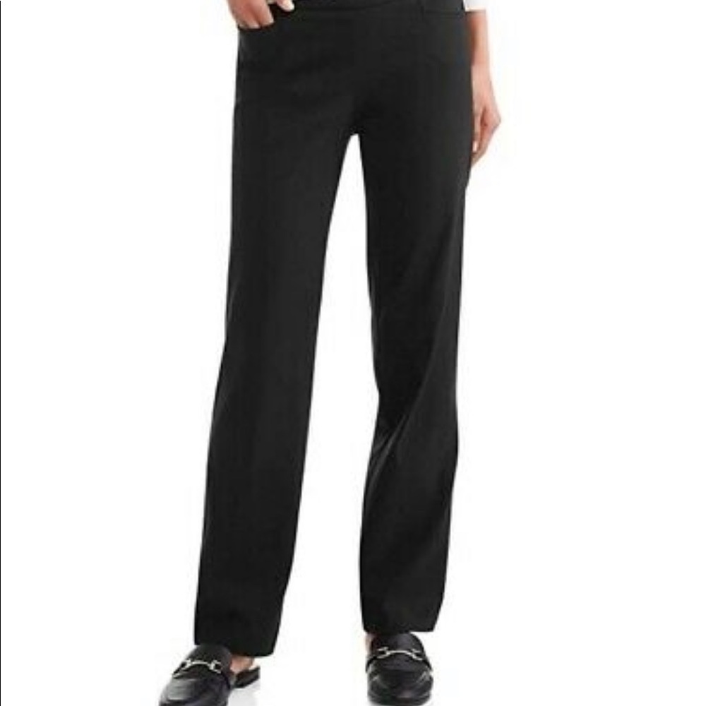 Mid-Rise Black Straight Leg Pants - NEW WITH TAGS